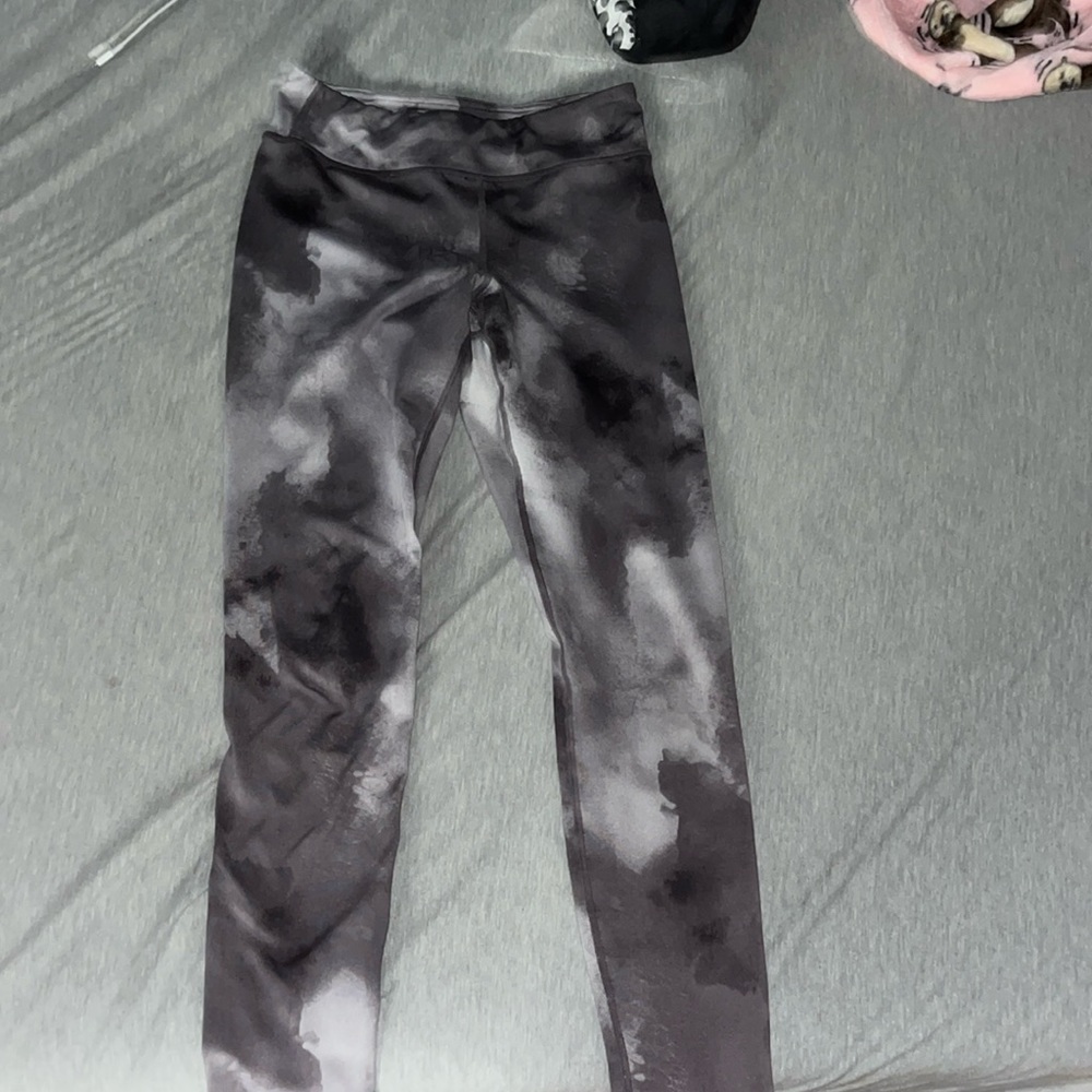 Multicolor gray leggings from 90 degree by reflex size large 12 youth
